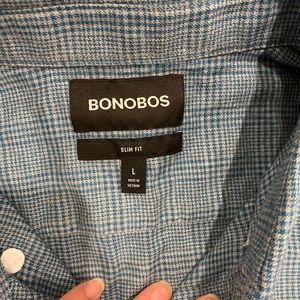 NWOT Bonobos Men’s Slim Fit Button Up